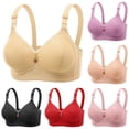 thumbnail image 1 of Antinious Ladies Embroidered Back Closure Adjustable Strap Wireless Breathable Comfortable Bras, 1 of 5