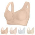 thumbnail image 1 of Antinious Ladies Plus Size Front Closure Fixed Cup Wireless Seamless Everyday Bras, 1 of 5
