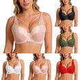 thumbnail image 1 of Antinious Ladies Plus Size Solid Underwire Supportive Comfortable Everyday Bra, 1 of 5