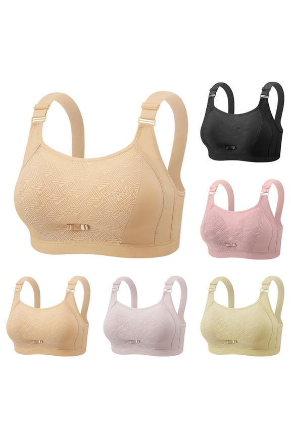 Ladies Plus Size Wireless Lightweight Bandeau Support Comfortable Bras