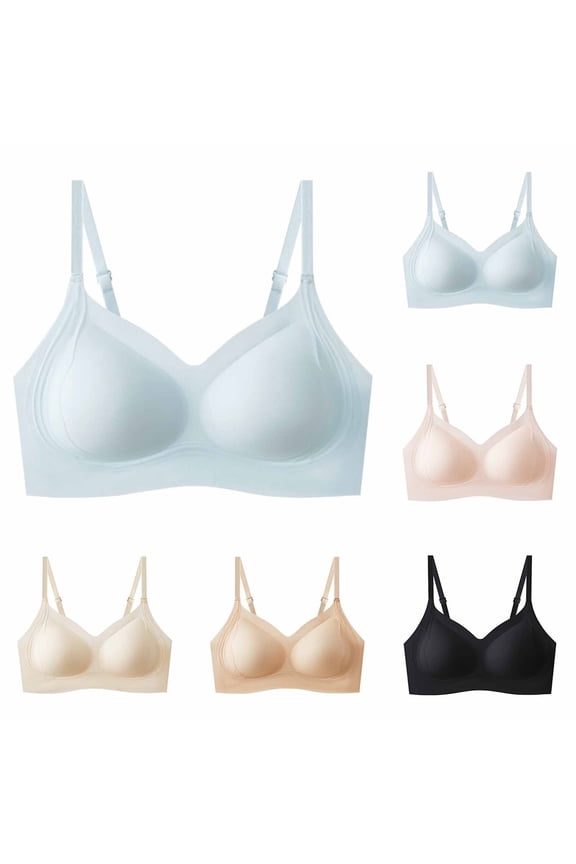 Ladies Seamless Wireless Back Support Breathable Supportive Comfortable Everyday Bra