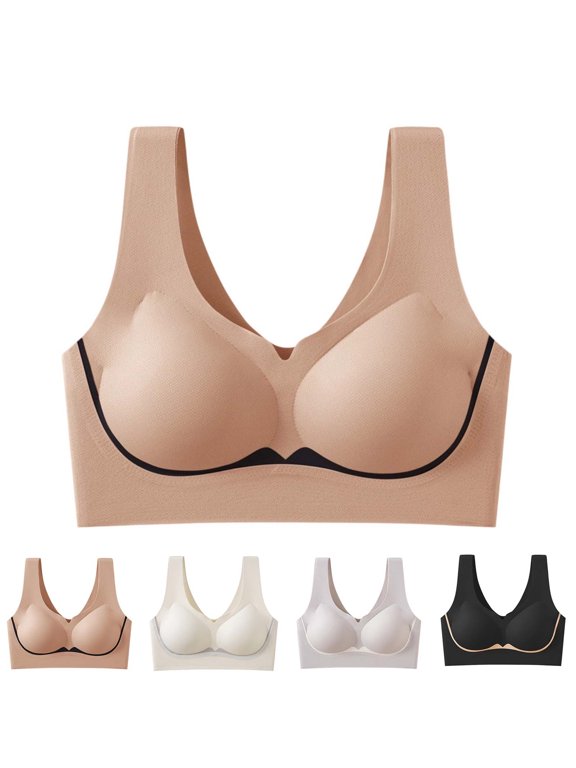 Women Wireless Bras Push Up Seamless Backless Soft Everyday Comfortable