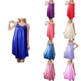 thumbnail image 1 of Antinious Ladies Sleeveless Ice Silk Mid Calf Soft Breathable Lightweight Loose Sleepshirts, 1 of 5