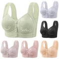 thumbnail image 1 of Antinious Ladies Solid Print Front Closure Wide Strap Wireless Padded Support Everyday Bras, 1 of 3
