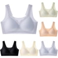 thumbnail image 1 of Antinious Women Wireless Bras Push Up Seamless Tank Adjustable Strap Solid Breathable, 1 of 5
