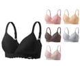 thumbnail image 1 of Antinious Women Plus Size Wireless Bras Push Up Solid Soft Everyday Comfortable, 1 of 3