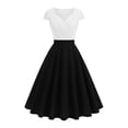 thumbnail image 1 of Antinious Ladies Summer Dress,Formal Party Dresses for Women,Formal Evening Dresses Short Sleeve V-Neck Elegant Maxi Dresses,Pink,L, 1 of 5