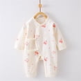 thumbnail image 1 of Antinious Long Sleeve Bodysuits for Kids,Boys And Girls Summer Bodysuit,Toddler Kids Girls Boys Long Sleeve Printed Color T-Shirt Round Neck Jumpsuit Romper,White,66, 1 of 3