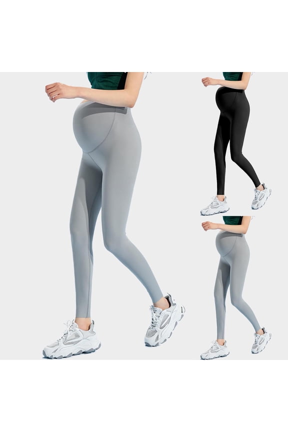 Maternity Long Pants for Women,Pregnancy Maternity Solid Casual Trousers,Women's Solid Yoga Pants Pregnant Women's Belly Support Bottom Long Pants,L,