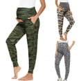thumbnail image 1 of Antinious Maternity Solid Elastic Yoga Comfortable Versatile Support Daily Full Length Pants, 1 of 5