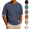 thumbnail image 1 of Antinious Men Short Sleeve Crewneck Casual Fashion Shirts, 1 of 5