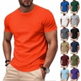 thumbnail image 1 of Antinious Men Solid Crewneck Summer Breathable Loose Casual Oversized Running Tops, 1 of 5