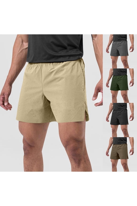 Men Solid Daily Wear Beach Half Shorts Pants