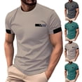 thumbnail image 1 of Antinious Men Solid Round Neck Short Sleeve Breathable Loose Casual Tops, 1 of 5