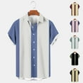 thumbnail image 1 of Antinious Men Solid Pocket Button Stand Collar Short Sleeve Breathable Relaxed Basic Tops, 1 of 5