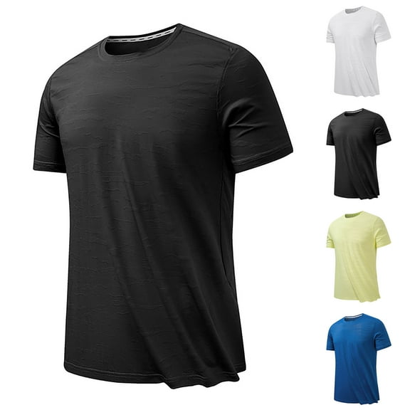 Antinious Mans Solid Casual Loose Short Sleeved Round Neck Oversized Tshirts,White,M