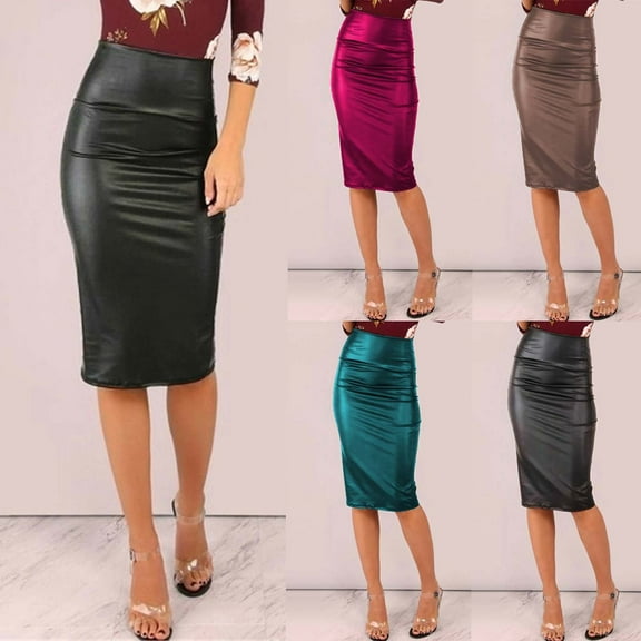Antinious Pencil Skirt for Women,Skirts for Women Trendy,Evening Dresses for Women Solid Mesh Hot Stamping Sparkling Breathable Party Dress,Blue,L