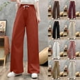 thumbnail image 1 of Antinious Plus Size Pants for Women Solid Straight Elastic Waist Casual Sweatpants with Pockets,Fall Winter Trousers Pants for Women,Travel Pants Women,XL,, 1 of 4