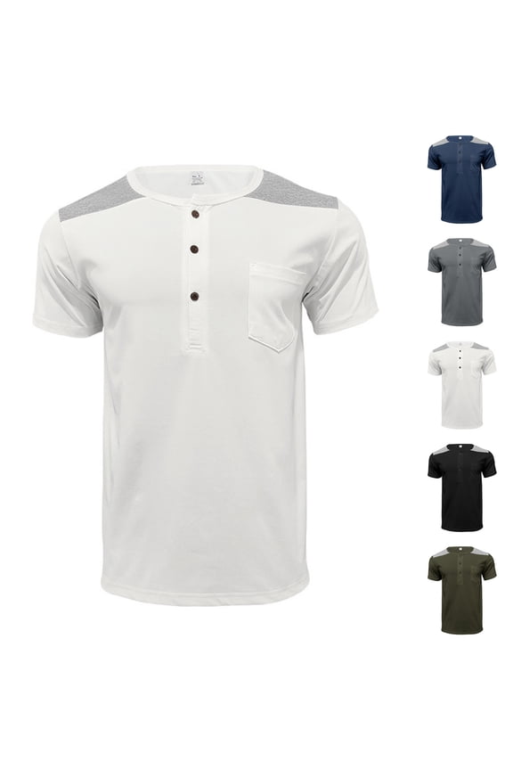 Summer Beach Shirt Men,Oversized Tshirts for Man,Men Shirts Solid Daily Casual Loose Short Sleeved Shirt,Blue,XXXL