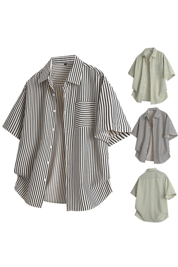 Summer Beach Shirt Men,Oversized Tshirts for Man,Mens Short Sleeve Shirts Button up Casual Shirt Vintage Bowling Beach Shirts,Black,M