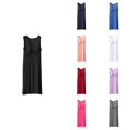 thumbnail image 1 of Antinious Summer Dresses for Women,Casual Dresses for Women,Beach Dresses for Women Home Wear Solid Oversized Loose Sleeveless V-Neck Dress,Blue,Free Size, 1 of 5