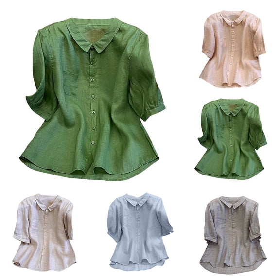 Antinious Summer Tops for Women Trendy,Sweatshirt for Women,Ladies Fashionable Casual Solid With Pocket Crewneck Short Sleeve Top,Gray,XXXL