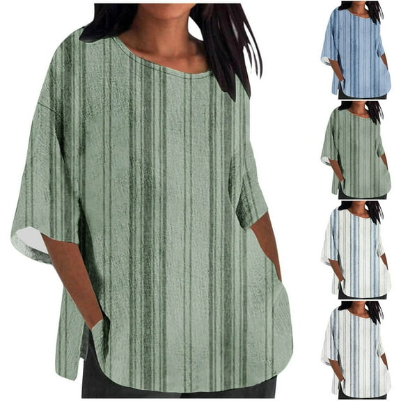 Antinious Sweatshirt for Women,Tops for Women Trendy,Ladies Ladies Fashion Casual Cropped Short Sleeve Printed Loose Shirt Blouse Top,Gray,XXXL