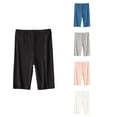 thumbnail image 1 of Antinious Toddler Boys Girls Solid Elastic Waist Lightweight Sleepwear Leggings Half Shorts Pants, 1 of 3
