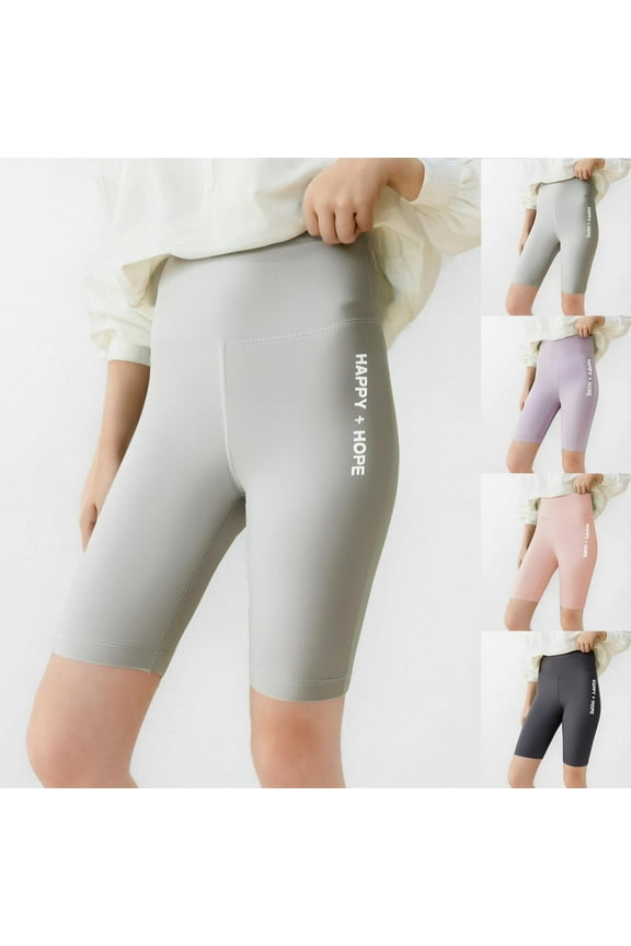 Toddler Boys Girls Solid Lightweight Yoga Fitness Half Shorts Pants