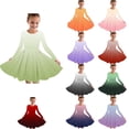 thumbnail image 1 of Antinious Toddler Girls Solid Long Sleeve Crew Neck A-Line School Recital Princess Dress,Pink,120, 1 of 5