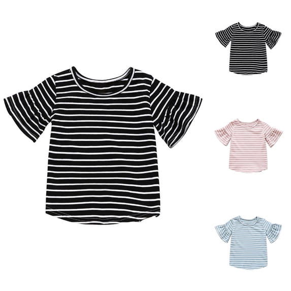 Antinious Toddler Girls Solid Ruffle Lace Sleeveless Soft Comfortable Breathable Blouse