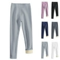 thumbnail image 1 of Antinious Toddler Girls Stylish Seamless Fleece Base Fall Winter Warm Full Length Pants 9-11Y, 1 of 4