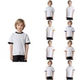 thumbnail image 1 of Antinious Toddler Short Sleeve Summer Soft Basic Solid Leisure Going Out Tops,Yellow,160, 1 of 5