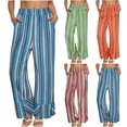 thumbnail image 1 of Antinious Wide Leg Sweatpants Women Striped High Waisted Flowy Silm Travel Pants,Fall Winter Trousers Pants for Women,Travel Pants Women,XXL,, 1 of 5