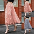 thumbnail image 1 of Antinious Winter Skirts for Women,Skirts for Women Trendy,Beach Dresses for Women Solid Silk Skirts High Waist Slim Elegant Long Skirts,Gray,S, 1 of 5
