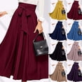 thumbnail image 1 of Antinious Winter Skirts for Women,Skirts for Women Trendy,Dresses for Women Fashion Winter Warm Color Pocket Long Dress,Pink,XS, 1 of 5