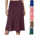 thumbnail image 1 of Antinious Winter Skirts for Women,Skirts for Women Trendy,Evening Dresses for Women Casual Knee-High Checker Print Fall Dresses,Blue,M, 1 of 5