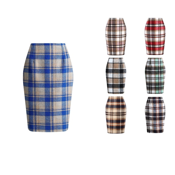 Antinious Winter Skirts for Women,Skirts for Women Trendy,Fashionable Dresses for Women Casual Versatile Dress,Khaki,S