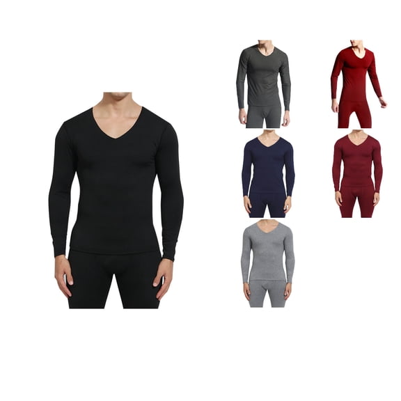 Antinious Winter Sleepwear Outfits for Men,Mens Loungewear Set,Mens Flannel Pajamas Set Solid Long Sleeve Pullover Long Trousers Home Wear Outfits,Black,XL