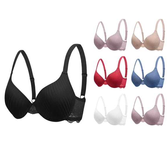 Antinious Women Lace Rear Closure Underwire Cozy Comfortable Everyday Bras