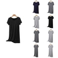 thumbnail image 1 of Antinious Women Lightweight Short Sleeve Casual Loose Home Wear Daily Leisure Sleepshirts, 1 of 5