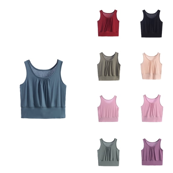 Antinious Women Plus Size Sleep Shirts Spaghetti Straps Summer Loose Solid Tank Top Undershirt