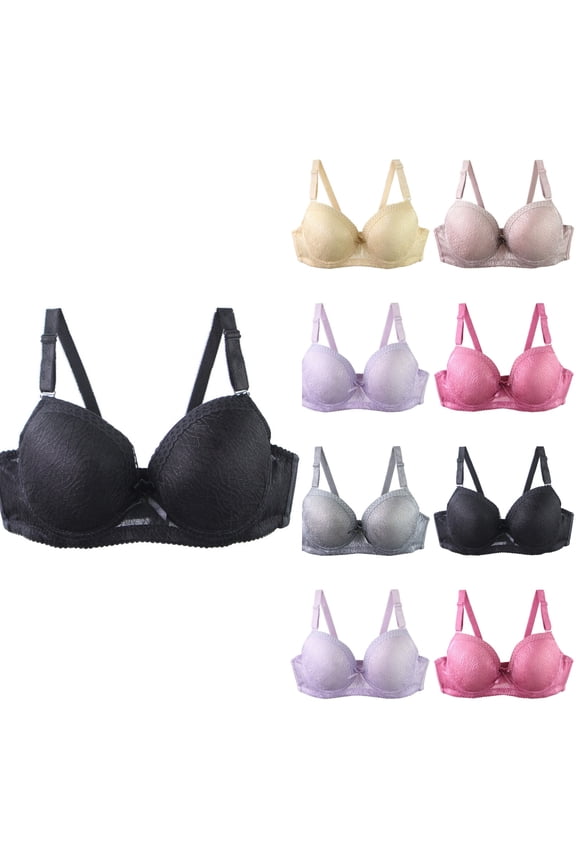 Women Plus Size Underwire Slim Support Back Smoothing Bras