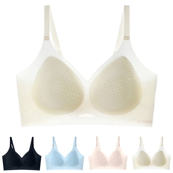 Antinious Women Plus Size Wireless Bras Seamless Soft Breathable Everyday Comfortable