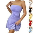thumbnail image 1 of Antinious Women Slim Fold Bandage Bodycon Stylish Elegant Mini Dress, 1 of 4