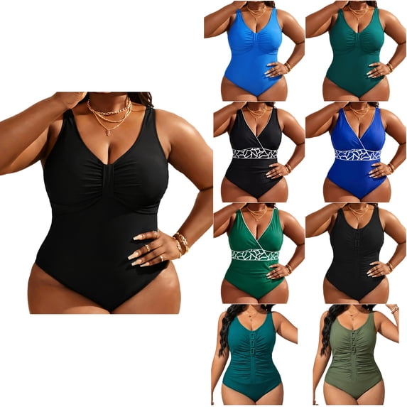Antinious Women Solid Contrast Tone Pocketed Brief Active Tankini Bikinis Set Outdoor Beach Swim Wear