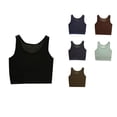 thumbnail image 1 of Antinious Women Solid Crewneck Breathable Summer Casual Tank Top, 1 of 4