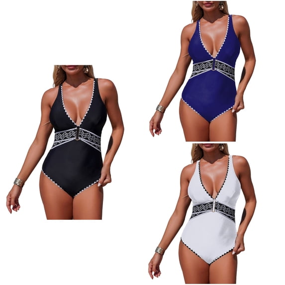 Antinious Women Solid Sling Comfortable Bikini Swimsuit