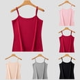 thumbnail image 1 of Antinious Women Solid Soft Adjustable Spaghetti Straps Summer Homewear Basic Inner Night Shirts, 1 of 5