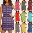 thumbnail image 1 of Antinious Women Solid Spaghetti Straps Sleeveless Summer Plus Size Nightdress, 1 of 5